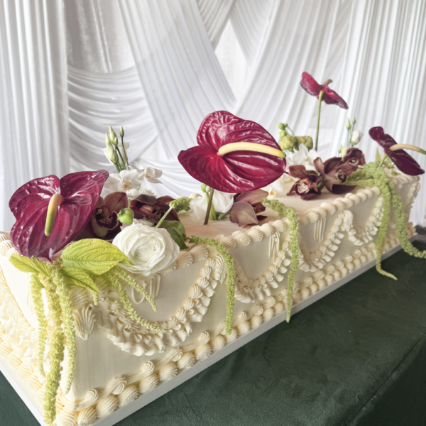 Long Wedding Cake Calgary